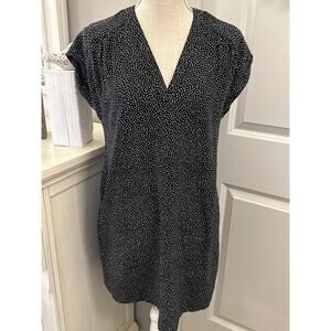 Gap Size Small Black with White Dots Sheath Mini Dress minimalist contemporary